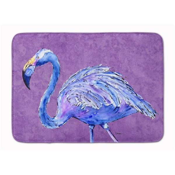 Carolines Treasures Carolines Treasures 8874RUG Flamingo on Purple Machine Washable Memory Foam Mat 8874RUG - main
